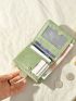 Retro Buckle Crop Wallet Female Fashion Ladies Multi-Function Id Holder Zipper Card Holder Coin Purse