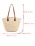 Oversized Straw Bag Paper Vacation