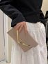Crocodile Embossed Envelope Bag Medium Felt