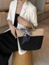 Two Tone Crochet Bag Twilly Scarf Decor Vacation