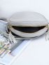 Casual Circular Crossbody Bag Sweet Tassel Women's Shoulder Bag PU Lady Handbag