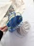 Small Straw Bag Paper Colorblock Vacation