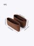 1pc Brown Handbag Insert Multiple Compartment Cosmetic Storage Bag