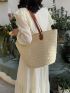 Oversized Straw Bag Paper Vacation