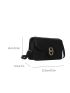 Minimalist Square Bag Small Flap Black
