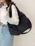 Minimalist Shopper Bag Large Capacity Black