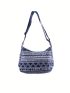Female Shoulder Messenger Bag Trend Bag Simple Zipper Handbag Canvas Shoulder Bag