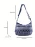 Female Shoulder Messenger Bag Trend Bag Simple Zipper Handbag Canvas Shoulder Bag