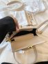 Buckle Decor Square Bag Mini Flap