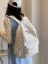 Embroidered Classic Backpack Medium Zipper