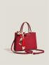Twilly Scarf Decor Square Bag Medium Red