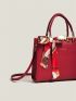 Twilly Scarf Decor Square Bag Medium Red
