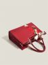 Twilly Scarf Decor Square Bag Medium Red