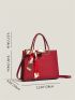 Twilly Scarf Decor Square Bag Medium Red