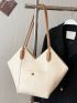 Minimalist Shoulder Tote Bag Double Handle Large Capacity