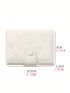 Graphic Embossed Small Wallet Trifold