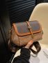 Colorblock Novelty Bag Small Flap