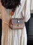 Colorblock Novelty Bag Small Flap