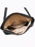 Minimalist Flap Square Bag Solid Black