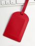 1pc PU Flight Holiday Travel Accessory Suitcase Bag Name Id Address Label Tag Solid