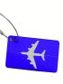 1pc Metal Luggage Tag Baggage Name Tag Travel Suitcase Address Label Holder Aluminum Alloy
