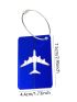 1pc Metal Luggage Tag Baggage Name Tag Travel Suitcase Address Label Holder Aluminum Alloy