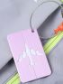 1pc Women Men Fashion Plane Style Aluminum Alloy Travel Luggage Tag Baggage Suitcase Address Tag