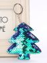 Glitter Sequins Tree Key Chain Women Car Bag Accessories Key Ring