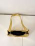 Mini Hobo Bag Crocodile Embossed Metallic Funky