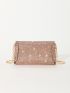 Mini Envelope Bag Rhinestone Decor Chain Strap For Prom