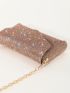 Mini Envelope Bag Rhinestone Decor Chain Strap For Prom