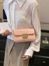 Small Baguette Bag Crocodile Embossed