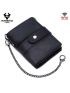 Men Wallets Zipper Small Coin Purse Rfid Card Holder Luxury Design Genuine Leather