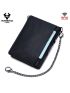 Men Wallets Zipper Small Coin Purse Rfid Card Holder Luxury Design Genuine Leather