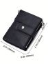 Men Wallets Zipper Small Coin Purse Rfid Card Holder Luxury Design Genuine Leather