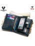 Men Wallets Zipper Small Coin Purse Rfid Card Holder Luxury Design Genuine Leather