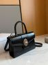 Mini Square Bag Twist Lock Top Handle