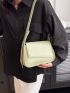 Small Shoulder Bag Solid Color Flap Design