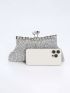 Small Evening Bag Rhinestone Decor Chain Strap For Prom