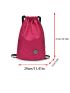 Medium Drawstring Backpack Letter Patch Decor