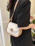 Mini Saddle Bag Colorblock Flap Design