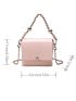 Mini Square Bag Flap Beaded Chain Decor