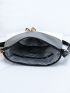 Casual Tassel Crossbody Bag Vintage Pu Square Handbag Women Shoulder Bag Colorblock