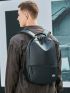 Black Minimalist Laptop Backpack Waterproof Adjustable Strap For Work