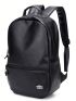 Black Minimalist Laptop Backpack Waterproof Adjustable Strap For Work