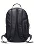 Black Minimalist Laptop Backpack Waterproof Adjustable Strap For Work