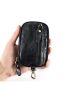 Black Genuine Leather Key Case For Daily