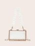 Mini Box Bag Fashionable Transparent Chain