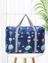 Hot Air Balloon Pattern Duffel Bag Clothes Storage Double Handle For Travel