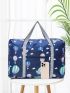 Hot Air Balloon Pattern Duffel Bag Clothes Storage Double Handle For Travel